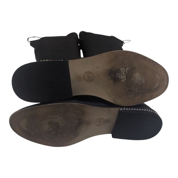 Michael Kors Jamie Stretch Over The Knee Boots OTK Size 11 Black - Picture 6 of 7